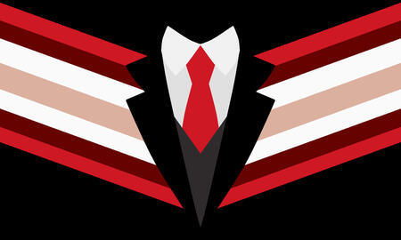 Hitmangender - tied to hitman, being one and anything related to them me and my partner designed this flag for me as I couldn’t find any fitting hitman flags for me